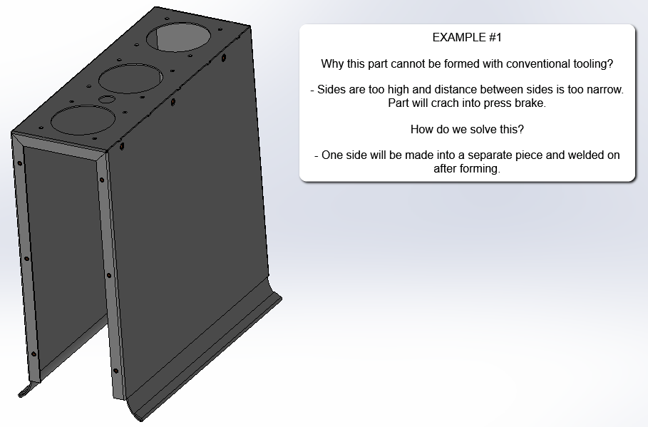 sheet metal fabrication CAD enclosure