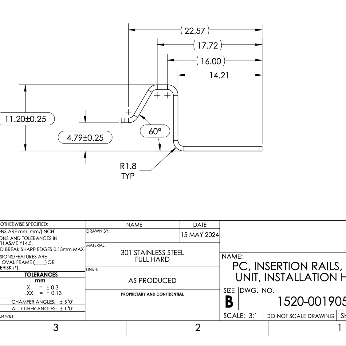 Unachievable Tolerances Drawing tolerances
